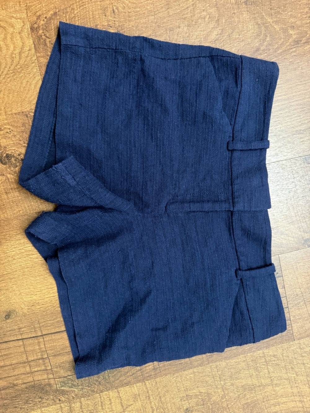 Ann Taylor Navy Textured Knit Top